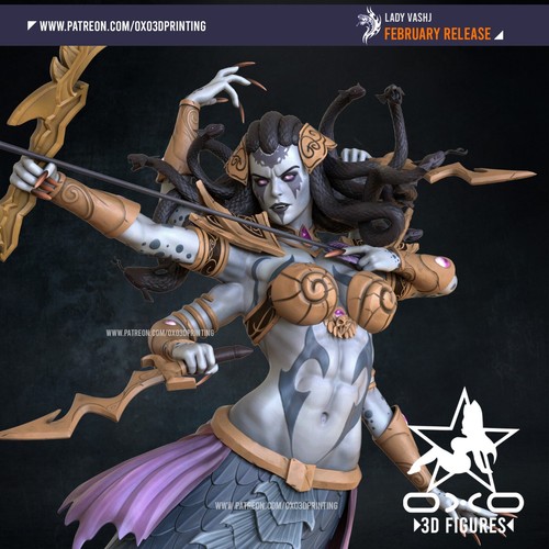 Oxo3d wow lady vashj - wow,